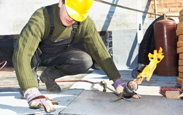 Llanrhaeadr Ym Mochnant flat roof construction